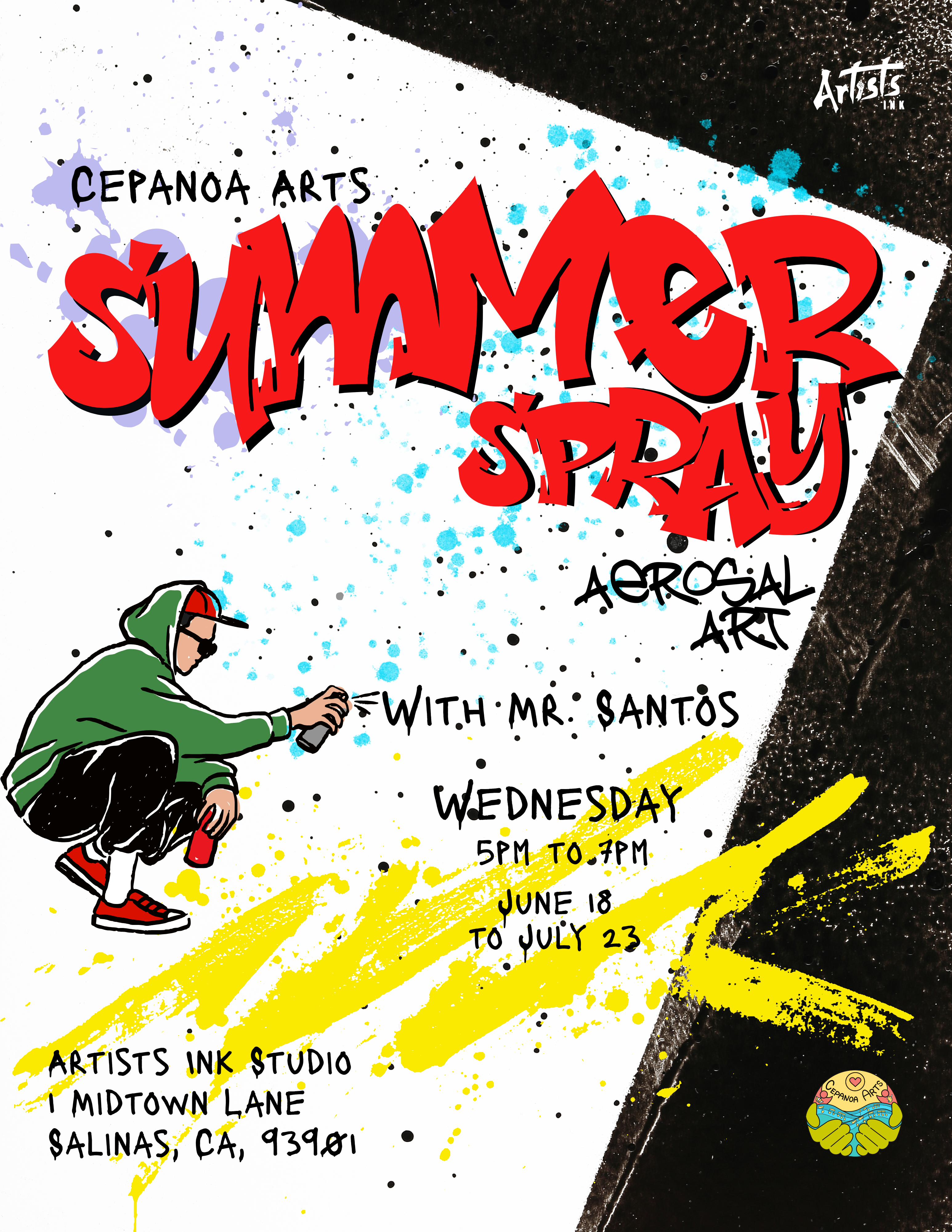 Cepanoa Arts Presents Summer Spray Aerosol Art By Artists Ink