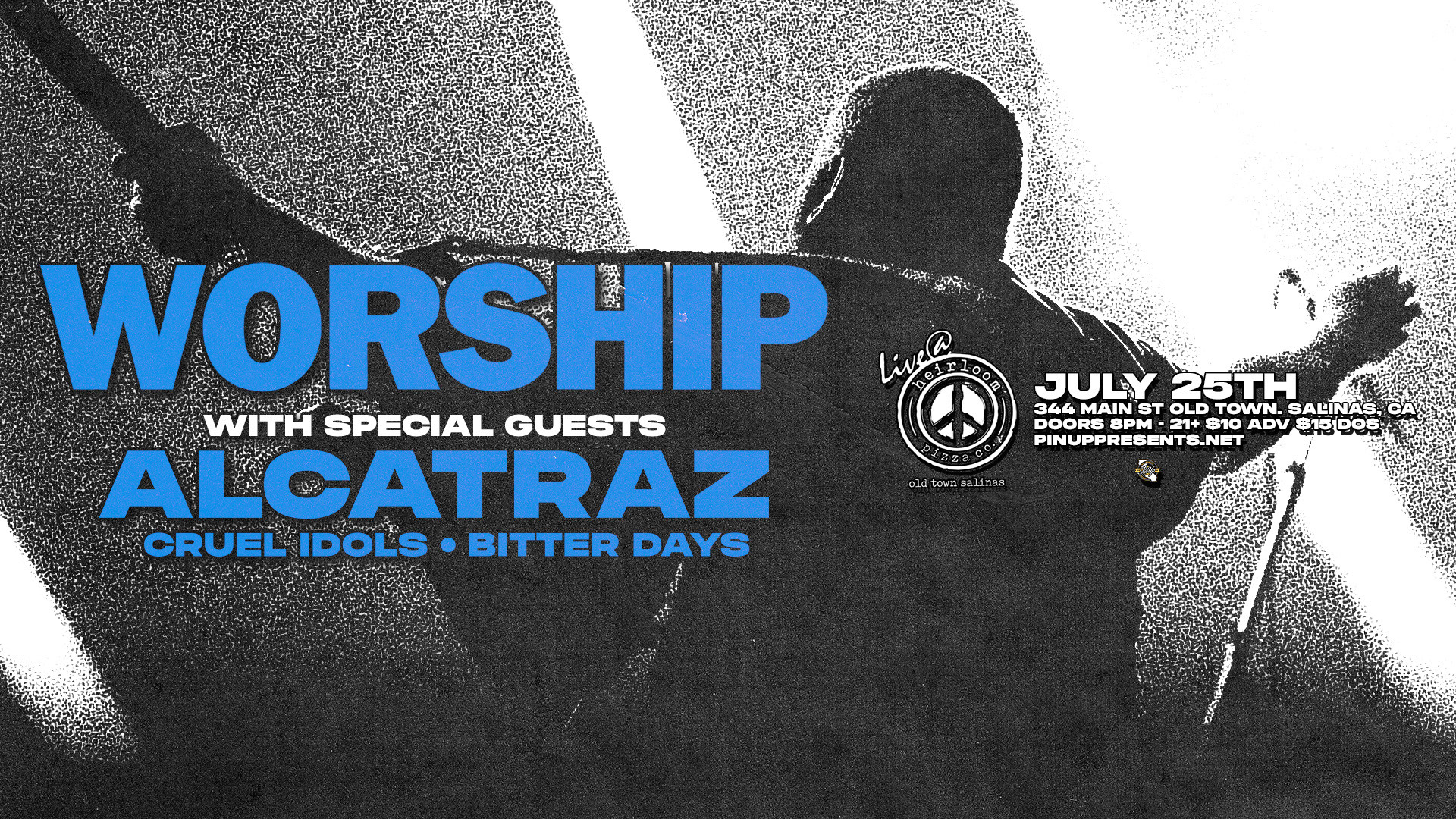 Heavy Metal Night! Worship/Alcatraz/Cruel Idols/Bitter Days By Live @ Heirloom Pizza