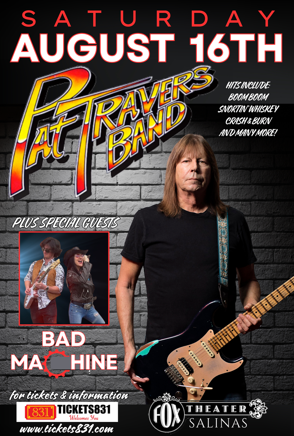 Pat Travers By Fox Theater