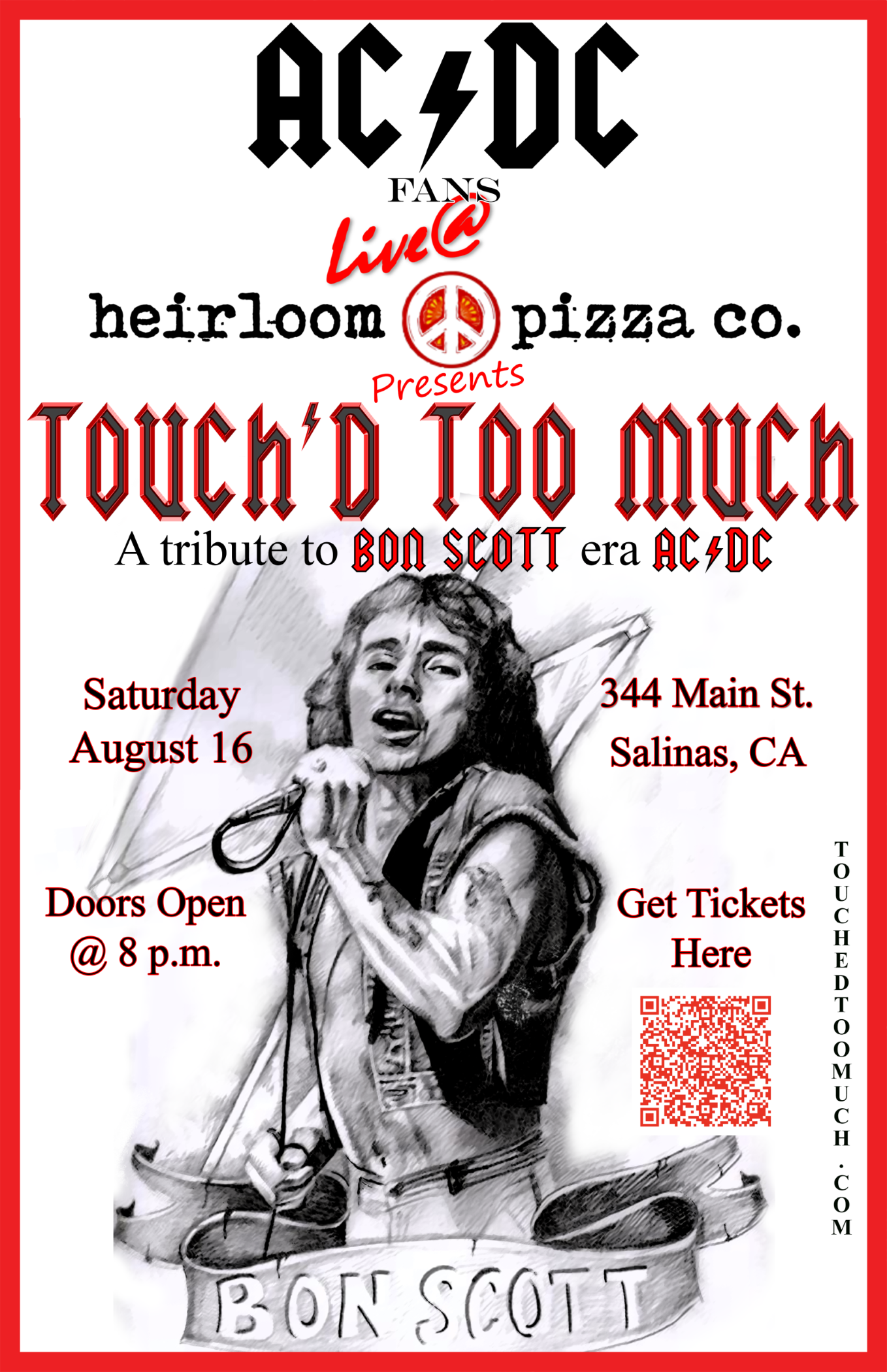 Touch’D Too Much- AC/DC Tribute! By Live @ Heirloom Pizza