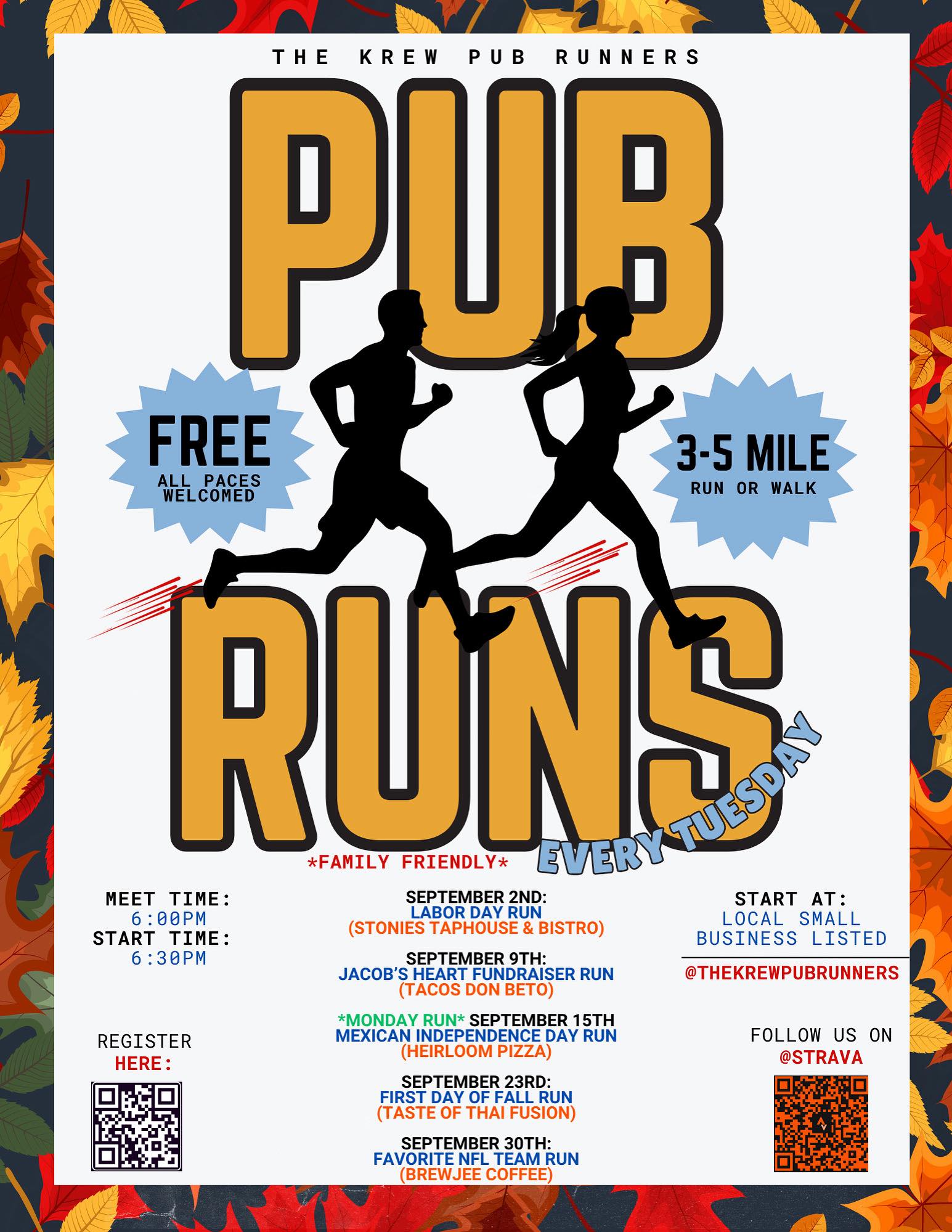 Pub Runs By The Krew Pub Runners