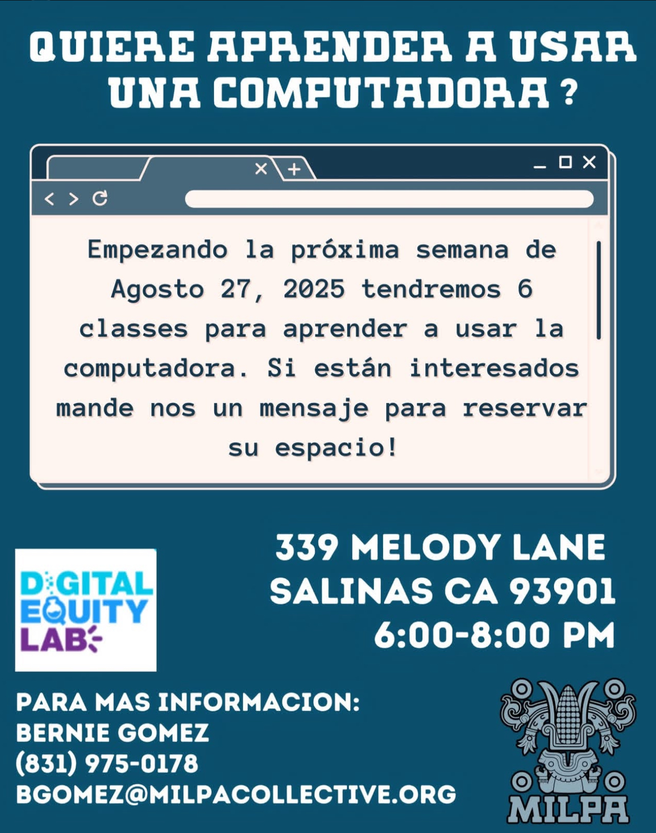 Quiere Aprender A Usar Una Computadora? (SPA) By MILPA