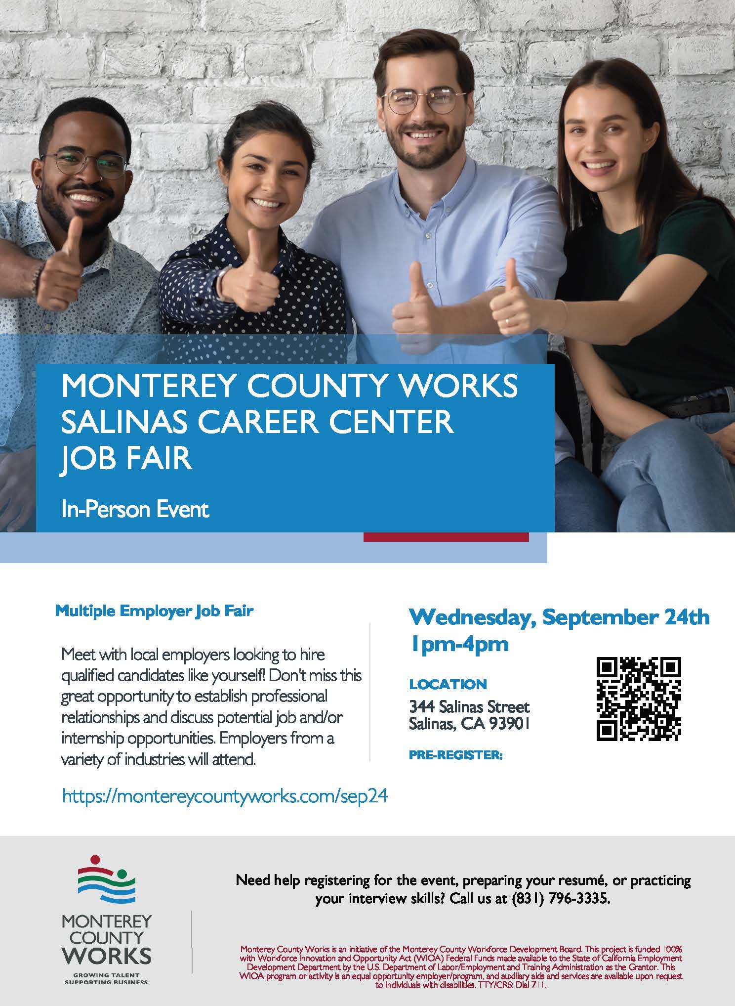 Multiple Employer Job Fair by Monterey County Works