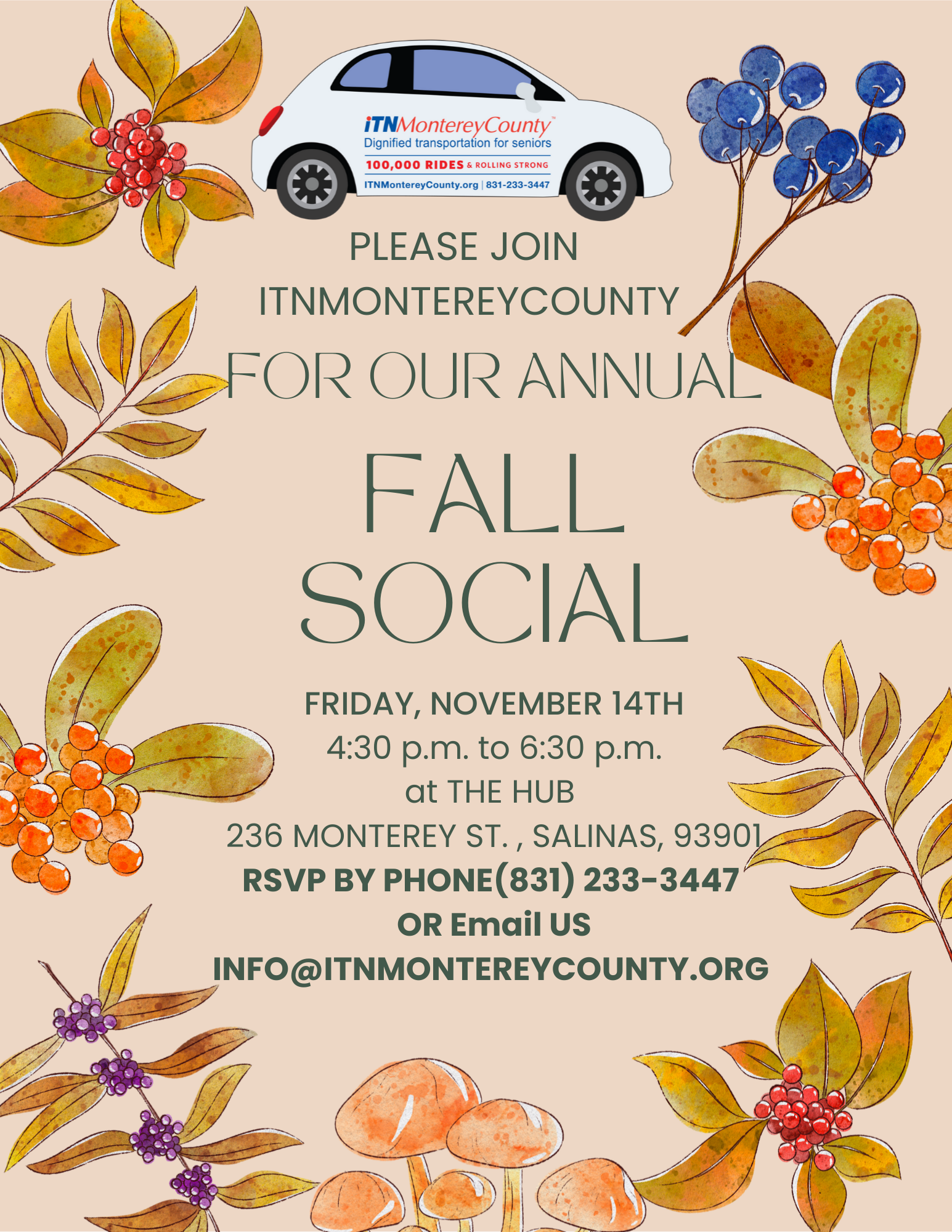 Fall Social  by ITN Monterey County