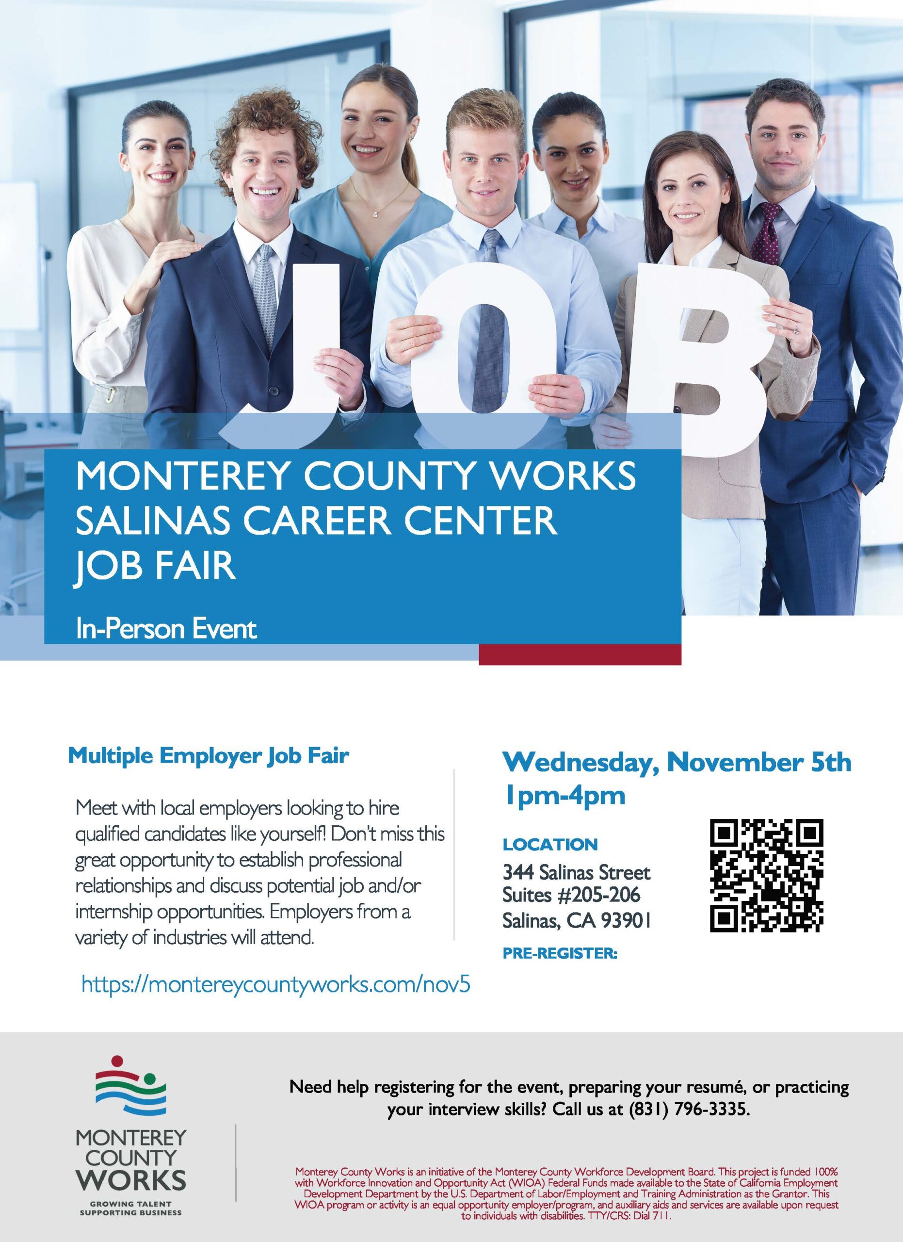 Multiple Employer Job Fair by Monterey County Works