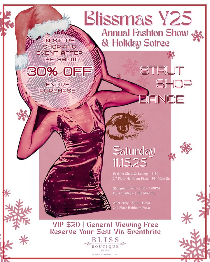 Blissmas Y25 – Annual Fashion Show  & Holiday Soiree by Bliss Boutique