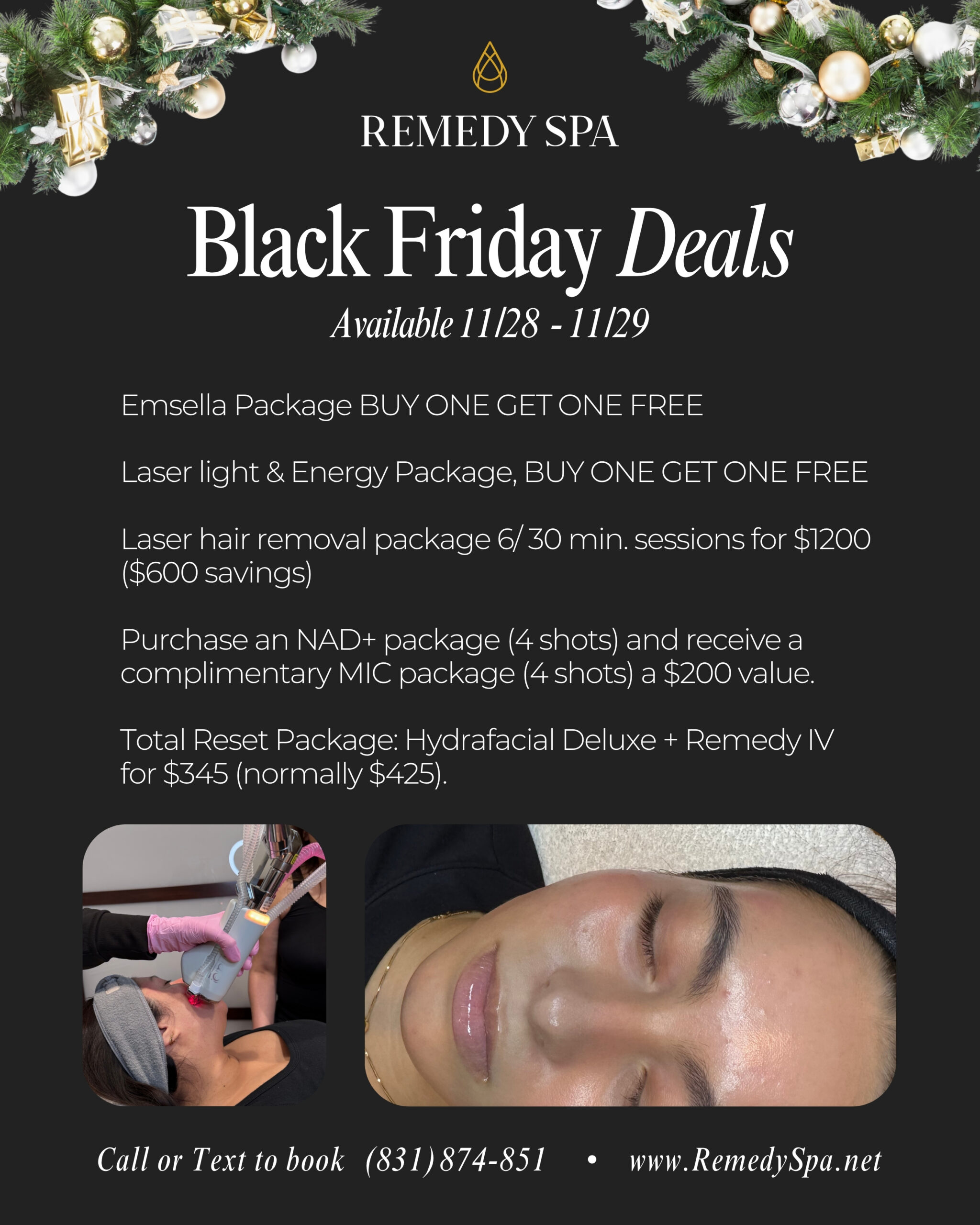 Black Friday Special by Remedy Spa