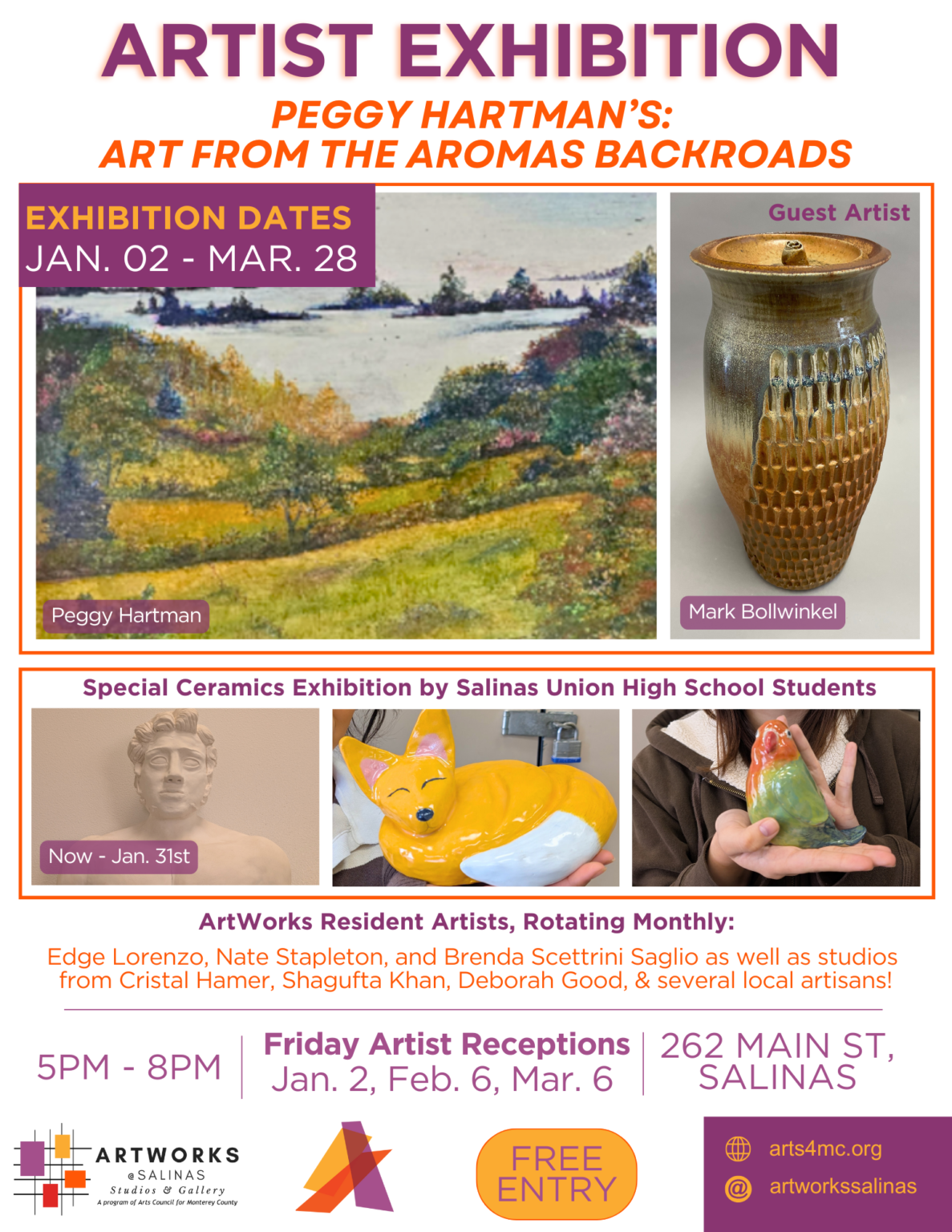 ArtWorks @Salinas Artist Reception Featuring Peggy Hartman by ArtWorks ...